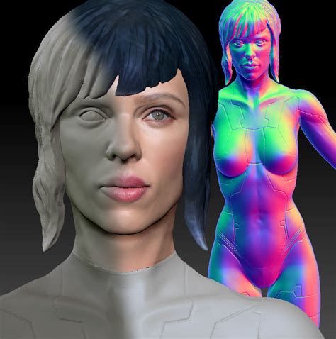 Scarlett Johansson Ghost In The Shell Major 3d Print Model