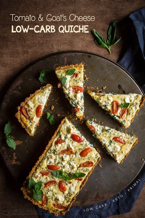 carb tomato goats cheese quiche ketodiet blog