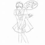 Sissy Maid sketch template