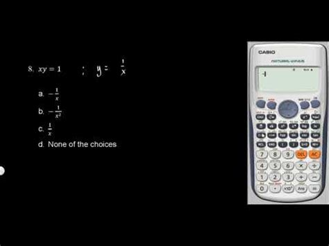 implicit differentiation  calculator techniques youtube