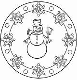 Invierno Nadal Malvorlagen Cosillas Pinceladas Hivern Mandales Weihnachten Kinder Manualidades Pintamos Frío Navideñas Departamento Polsim sketch template