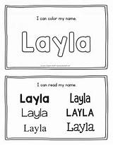Layla Coloring Handwriting sketch template