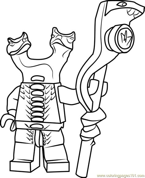ninjago scales coloring page coloring pages