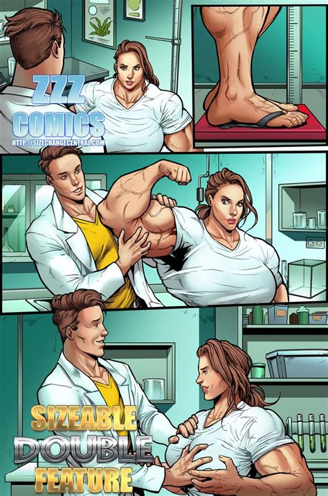 sizeable double feature preview 1 by zzzcomics muscle girl art female muscle growth fbb
