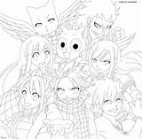Fairy Tail Coloring Anime Pages Choose Board sketch template