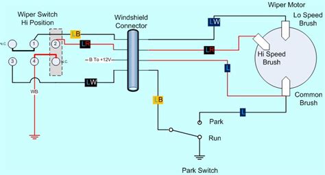 vw wiper motor wiring diagram