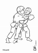 Uki Judo Goshi Jitsu Ju Gulli Aikido Martiaux Savoir sketch template