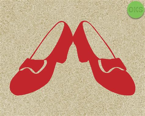 ruby red slippers svg dxf vector eps clipart cricut