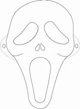Mask Coloring Printable Kids Scary Ghost sketch template