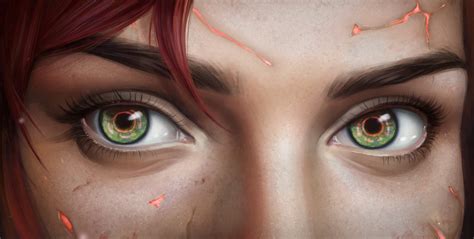Eyes Commander Shepard Digital Art Closeup Fem Shep