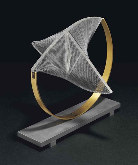 naum gabo   construction  space suspended christies