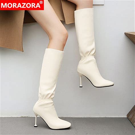 Morazora 2020 Large Size 33 48 Fashion Women Boots Sexy Stiletto High