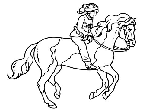 interactive magazine girl  animal horse coloring pages
