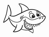 Sharks Peasy sketch template