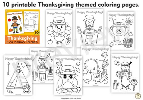 thanksgiving coloring pages teaching resources