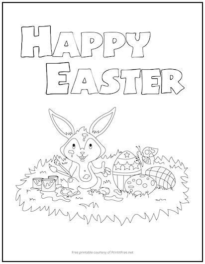 happy easter coloring page easter coloring pages easter colouring