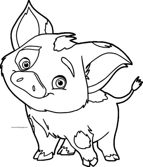 pua pig disney coloring page moana coloring pages moana coloring