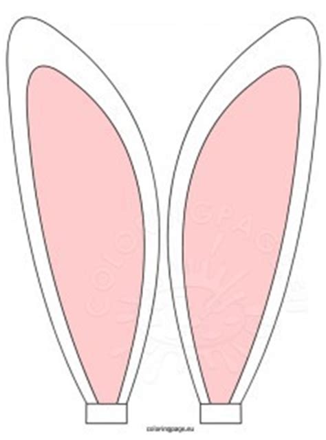 bunny ears coloring page