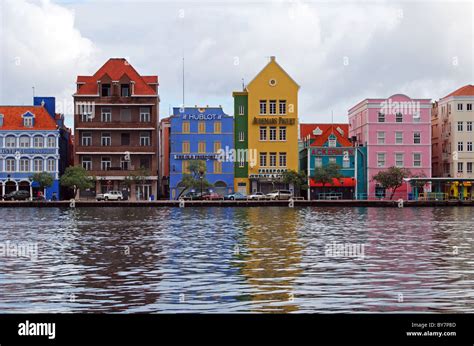 colourful waterfront buildings willemstad curacao dutch antiles caribbean stock photo alamy