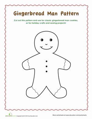 gingerbread man pattern worksheet educationcom gingerbread man