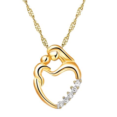 arrival love heart necklace mother hold baby family necklace jewelry gifts  hot sale mom