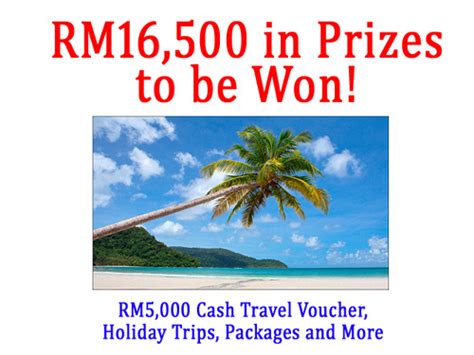 travel contest january  rm  prizes   won