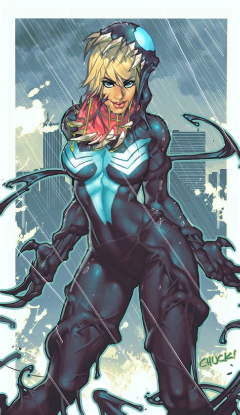 She Venom Comish By Chuckartt On Deviantart With Images Marvel
