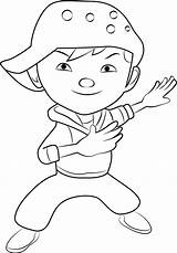 Boboiboy Coloring Pages Wind Smiling Printable Kids Cartoon Color Categories Coloringpages101 sketch template