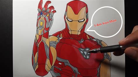 draw iron man nano gauntlet cach ve iron man avengers youtube