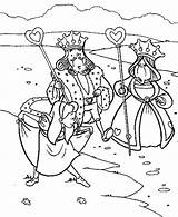 Coloring Queen Pages King Alice Hearts Wonderland Cuentos Getcolorings Color Printable Bowing Colorear Para Popular sketch template