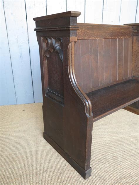 solid oak antique church pew bench seat pews salvaged ebay