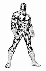 Panther Coloring Pages Printable Marvel Guile Superheroes Coloring4free Color Colouring Comics Print Draw Getcolorings Drawings Superhero Comic Kids Inks Deviantart sketch template