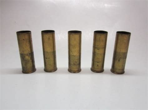 5 Vintage Winchester No 12 Gage Gauge Brass Shotgun Shells Empty Safe