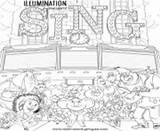 Sing Coloring Movie Pages Printable Colouring Book Info sketch template