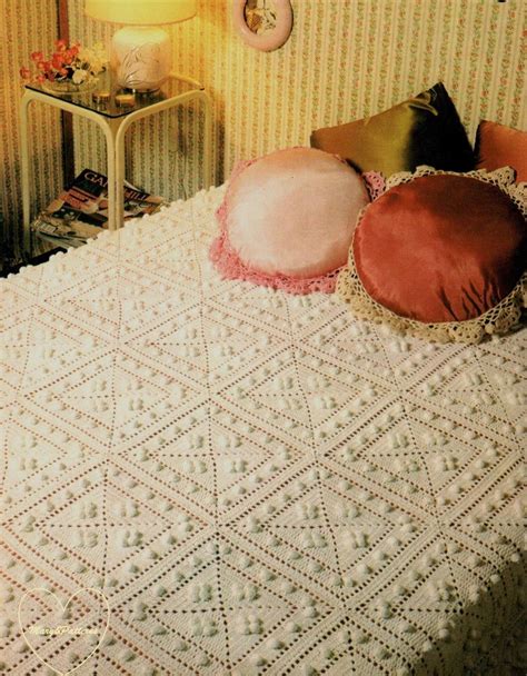 crochet bedspread pattern bedcover crochet blanket home decor