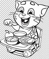Tom Talking Coloring Pages Angela Cat Colouring sketch template