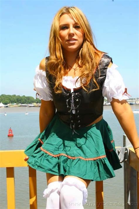 cute german beer girl flashing outdoors pichunter