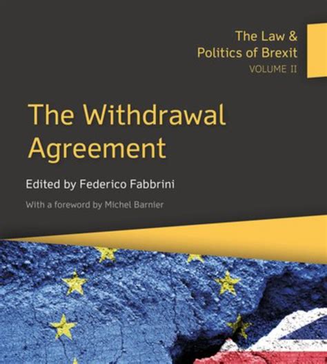 law politics  brexit volume   withdrawal agreement foreword  michel barnier