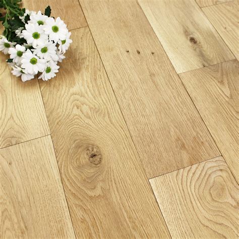 165mm unfinished natural solid oak wood flooring 1m² 20mm s