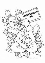 Mothers Coloring Pages Birthday Cards Mother Flowers Sheet Happy Colouring Mom Printable Color Flower Sheets Drawings Print Adults Kids Clipartqueen sketch template