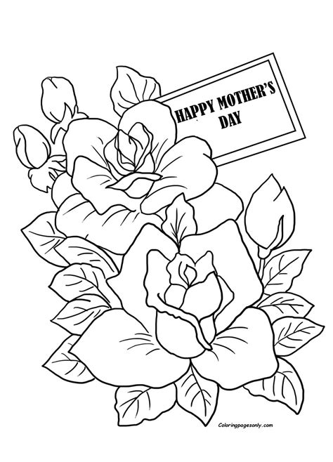 mothers day cards coloring page  printable coloring pages