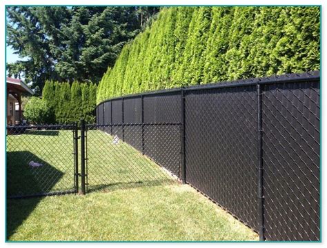 black chain link fence cost  foot