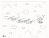 Coloring Pages Airport Airlines Popular Alaska Color sketch template