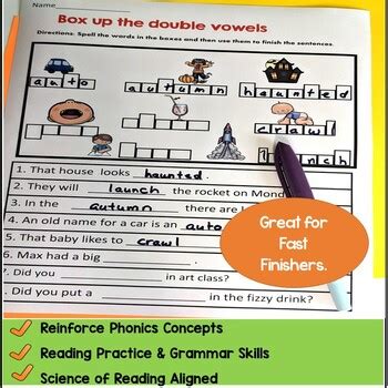 au aw worksheets  smart  special teaching tpt