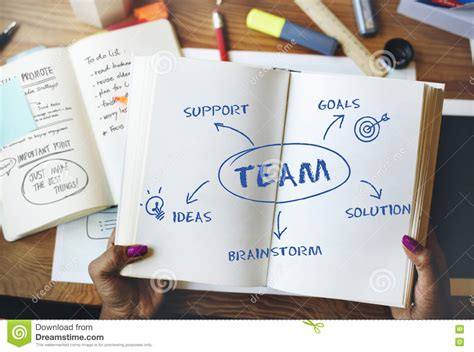 team support ideas business concept fotografia stock immagine