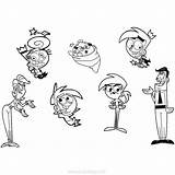 Fairly Oddparents Timmy Turner Wanda Cosmo Xcolorings Poof sketch template