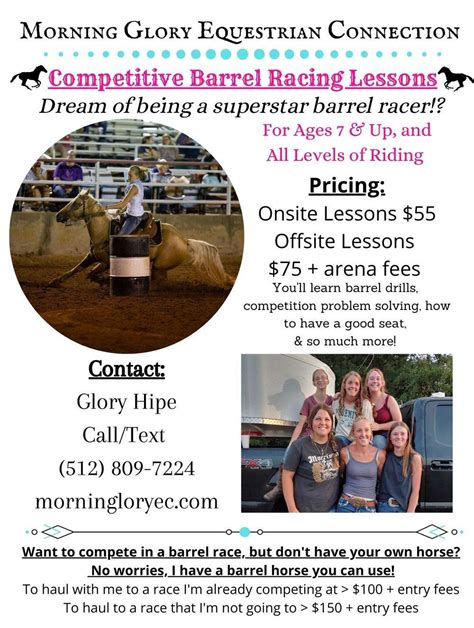 barrel racing lessons