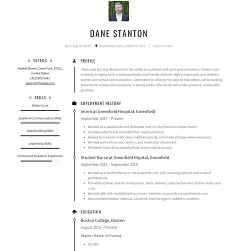 build  student resume  examples