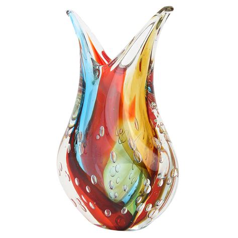 Murano Sommerso Vase Unique Glass Vases Glass Of Venice