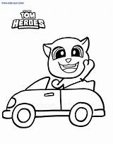Coloring Heroes Ginger sketch template